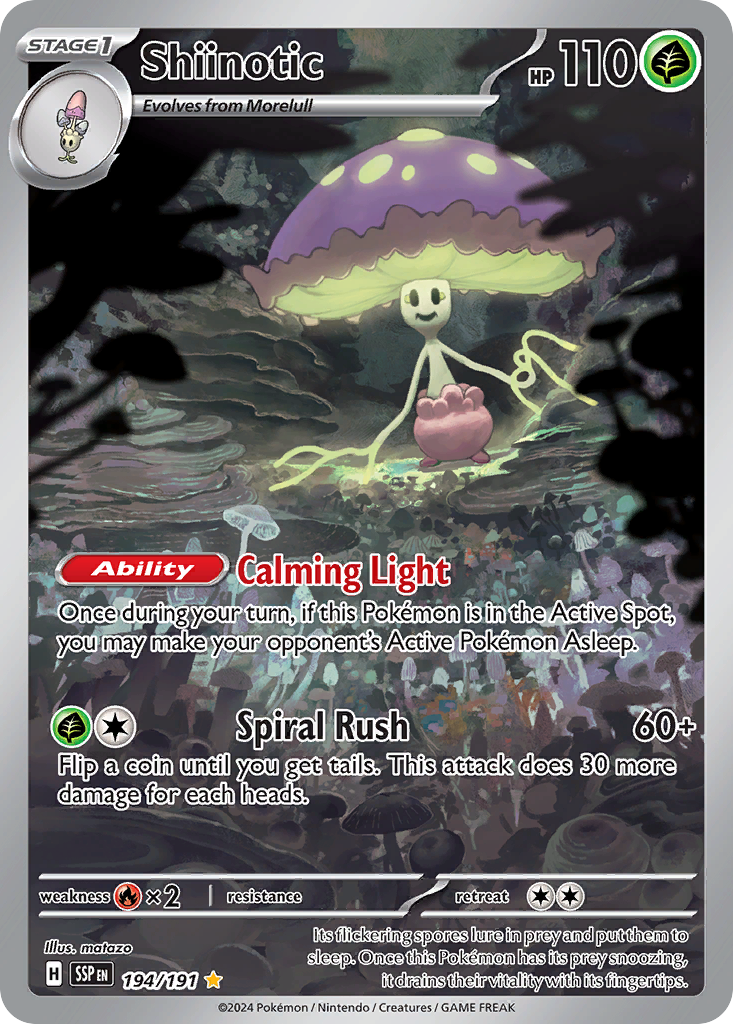 (#194/191) Shiinotic - Holo [Surging Sparks]