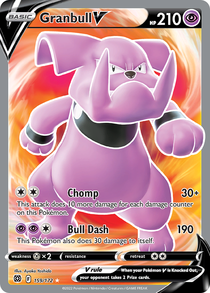 (#159/172) Granbull V - Holo [Brilliant Stars]