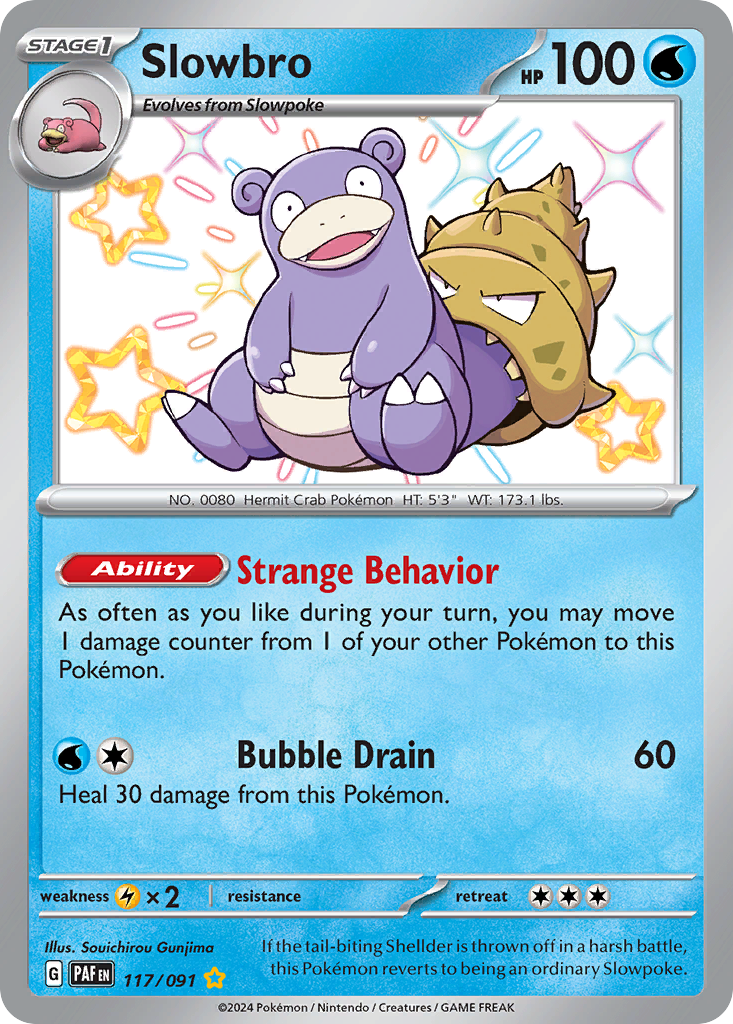 (#117/091) Slowbro - Holo [Paldean Fates]