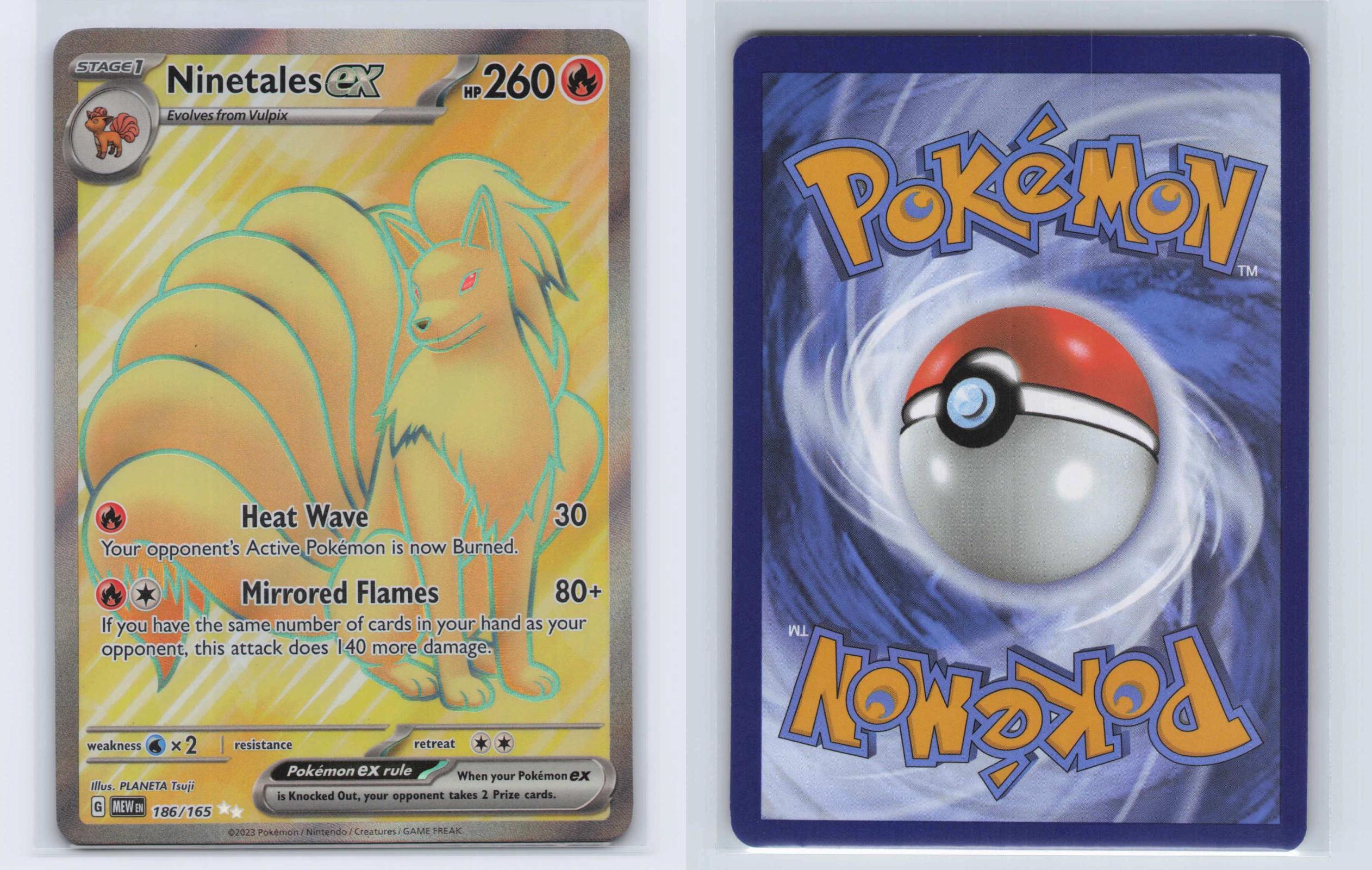 (#186/165) Ninetales ex - Holo [151]