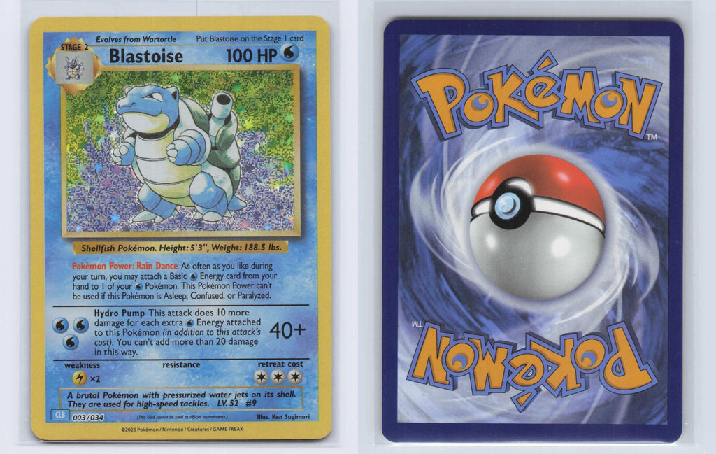 (#003/034) Blastoise - Holo [Trading Card Game Classic]