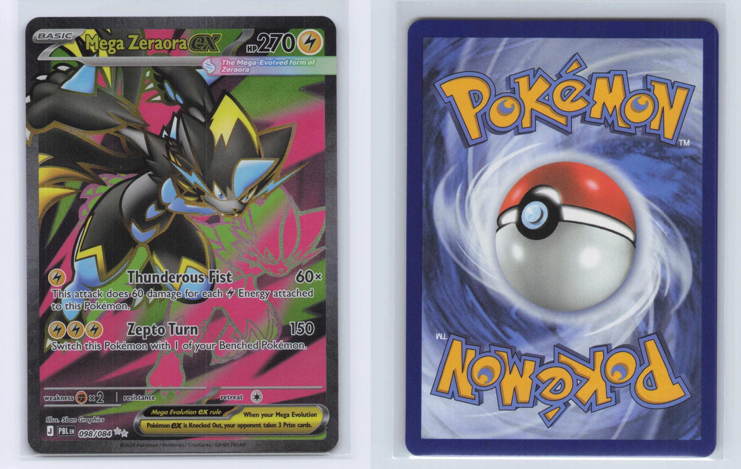 (#098/084) Mega Zeraora ex - Holo [Pitch Black]