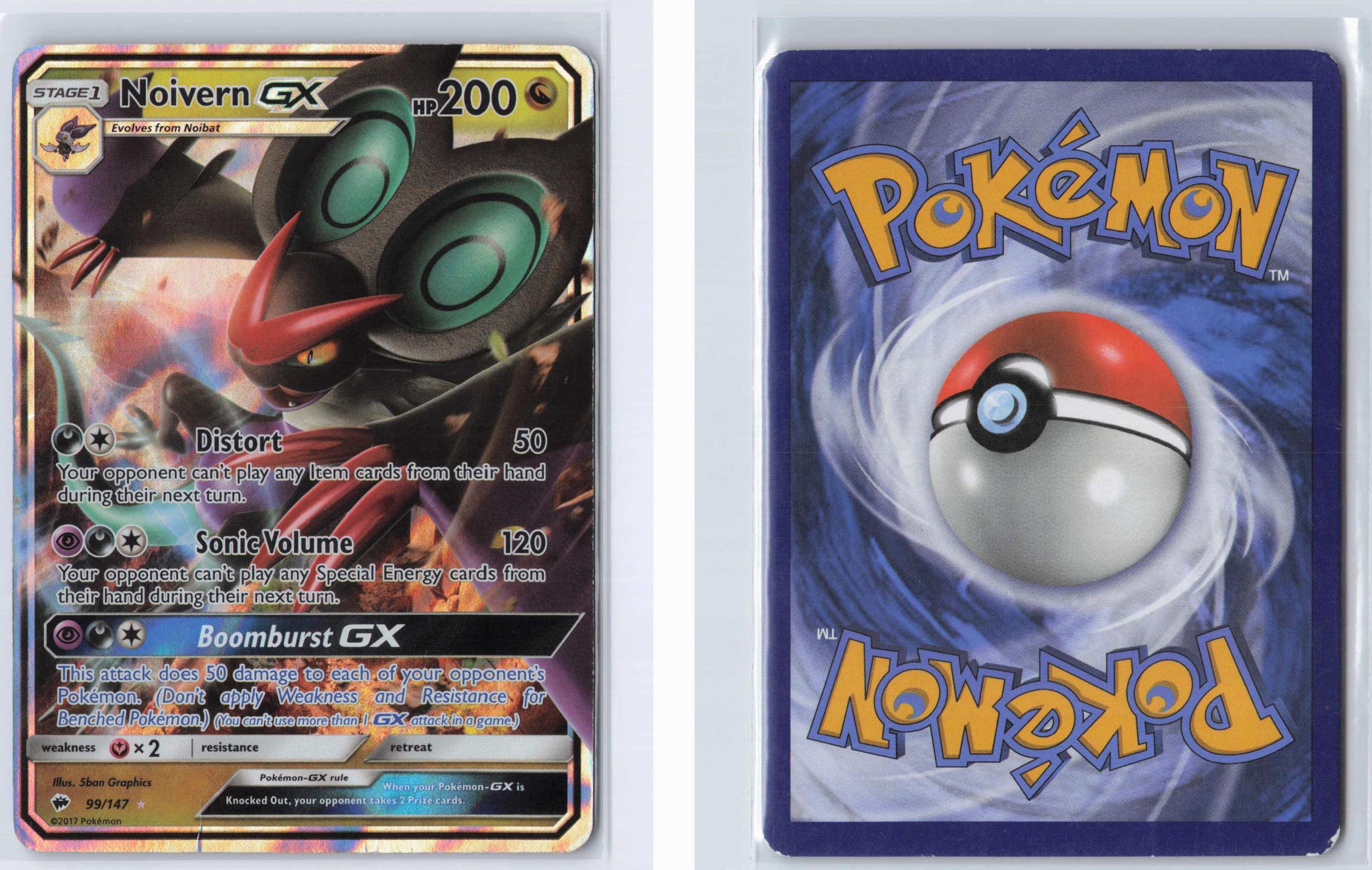 (#99/147) Noivern GX - Holo [Burning Shadows]