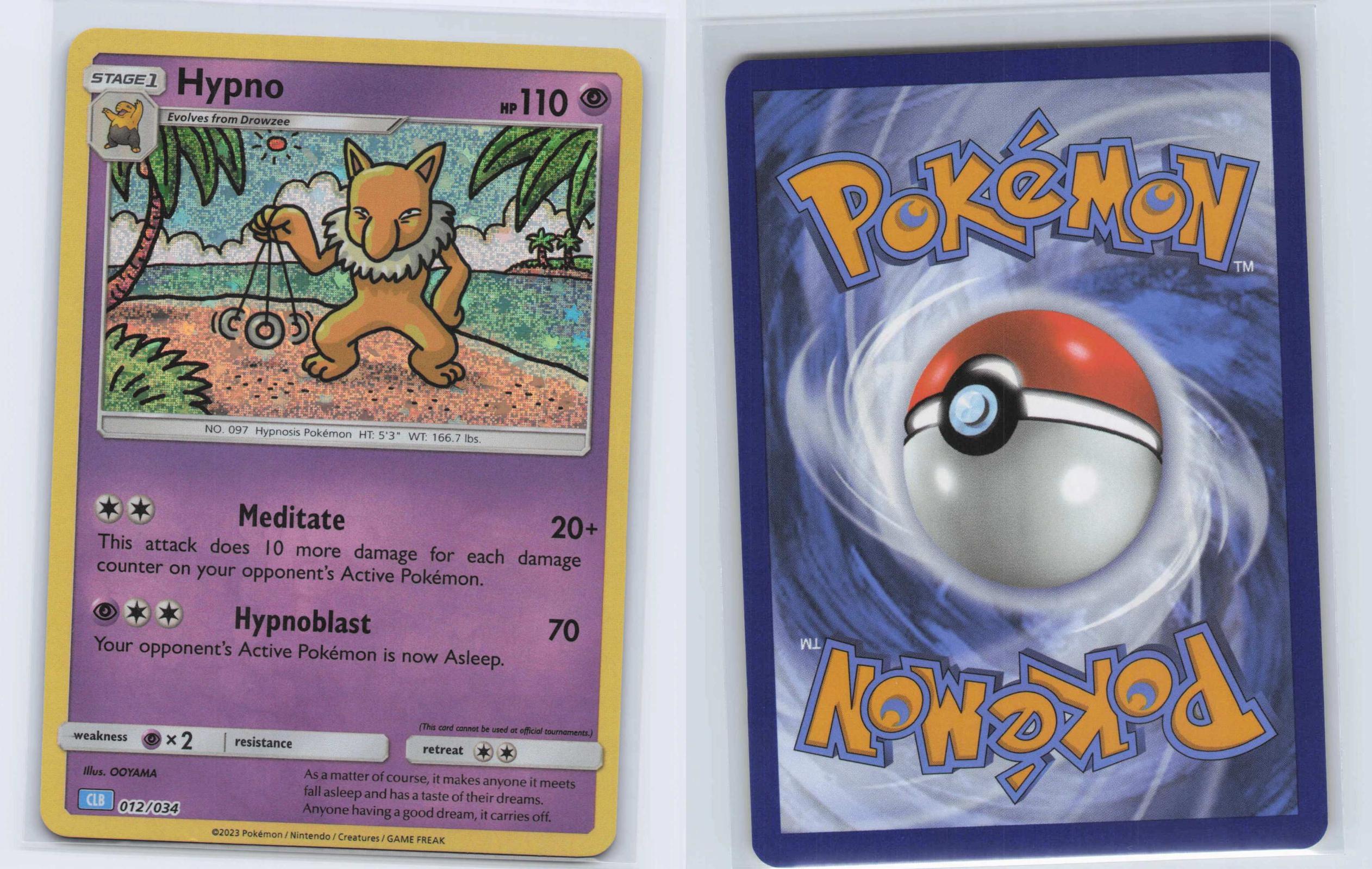 (#012/034) Hypno - Holo [Trading Card Game Classic]