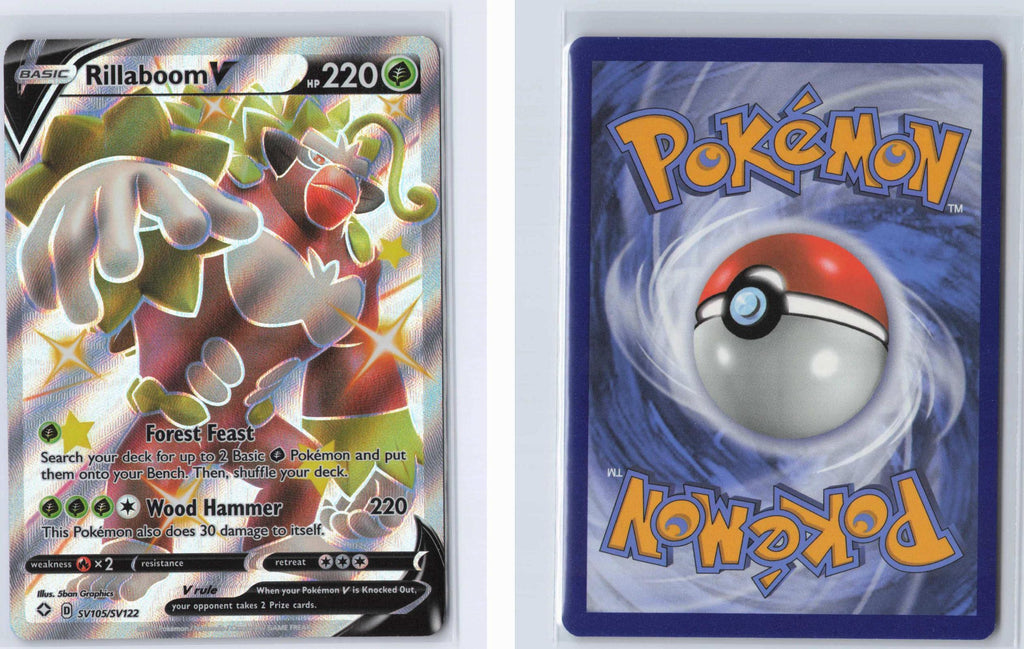 (#SV105/SV122) Rillaboom V - Holo [Shining Fates Shiny Vault]
