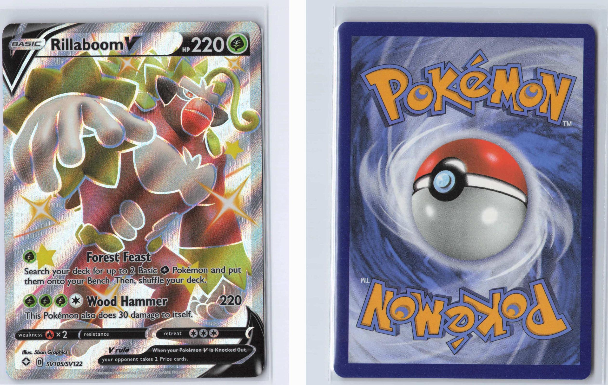 (#SV105/SV122) Rillaboom V - Holo [Shining Fates Shiny Vault]
