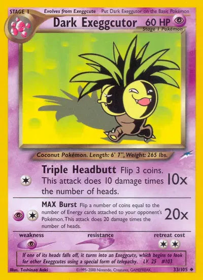 (#33/105) Dark Exeggutor - Unlimited [Neo Destiny]