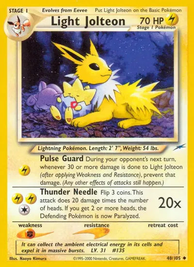 (#48/105) Light Jolteon - Unlimited [Neo Destiny]
