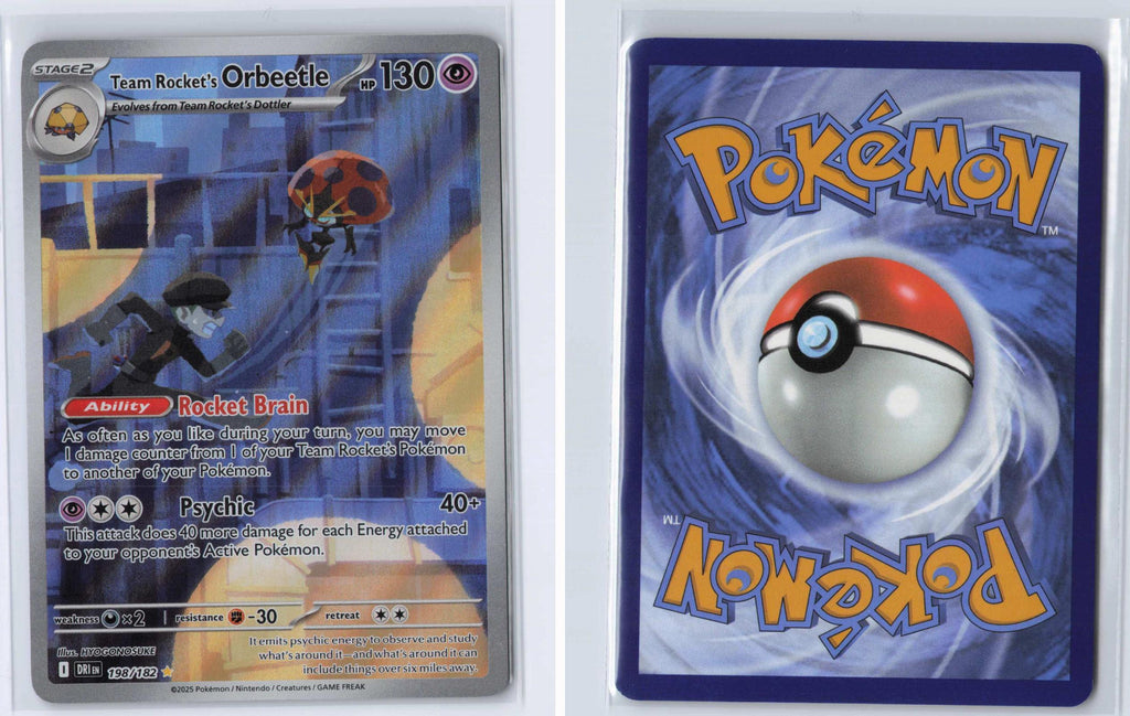 (#198/182) Team Rocket's Orbeetle - Holo [Destined Rivals]