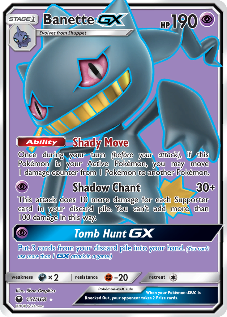 (#157/168) Banette GX - Holo [Celestial Storm]