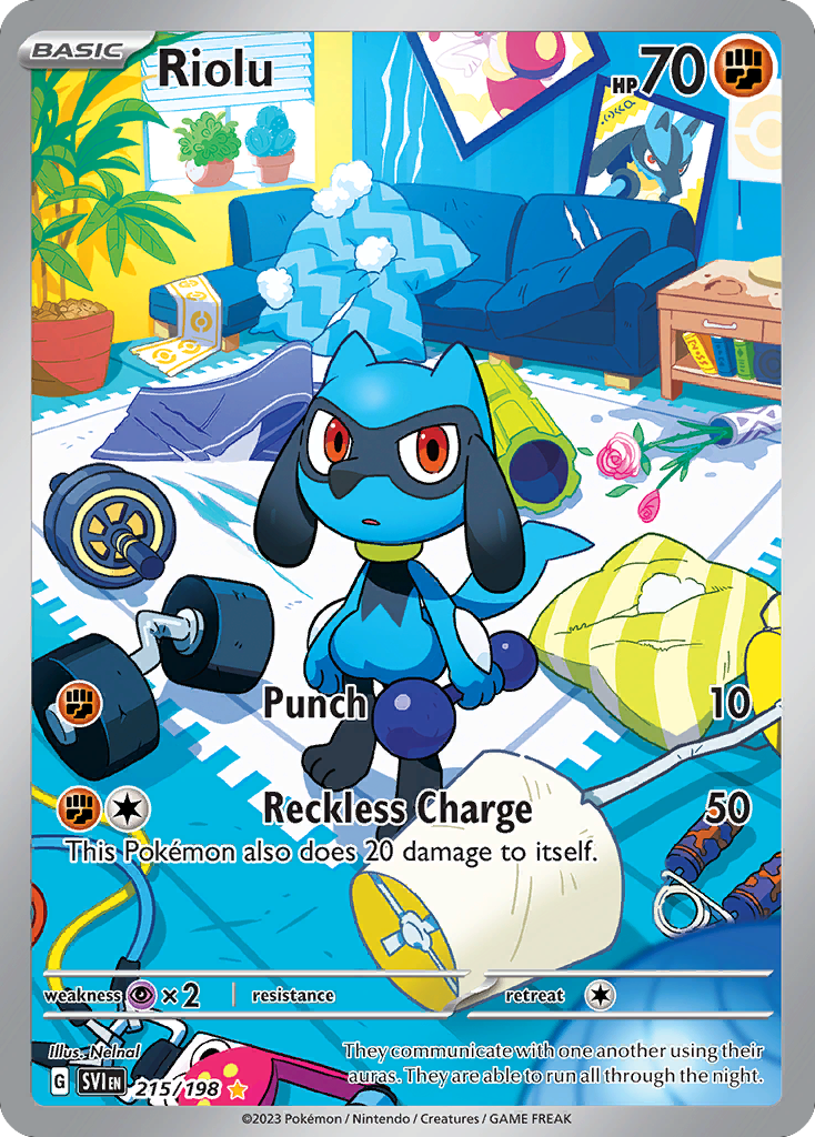 (#215/198) Riolu - Holo [Scarlet & Violet]