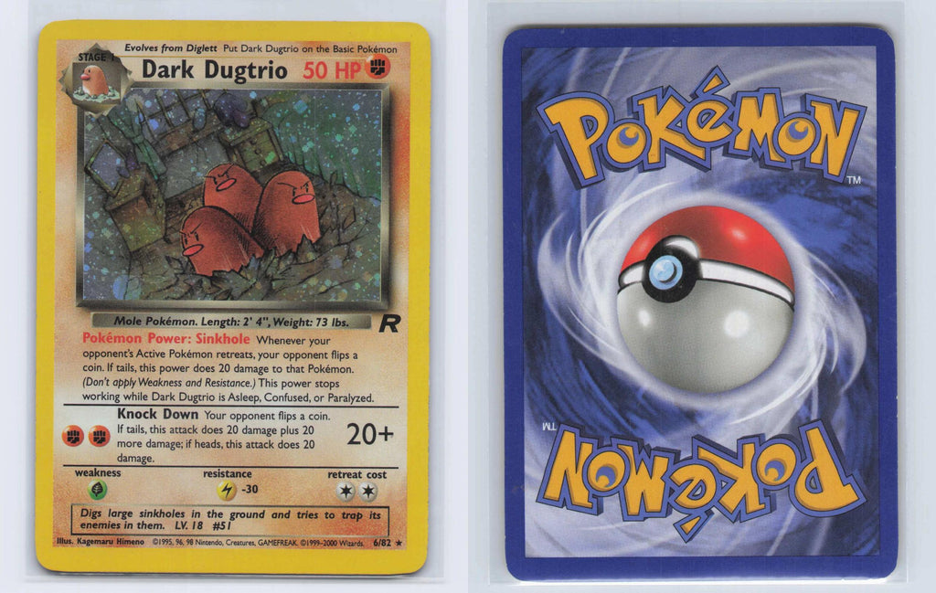 (#6/82) Dark Dugtrio - Unlimited Holo [Team Rocket]
