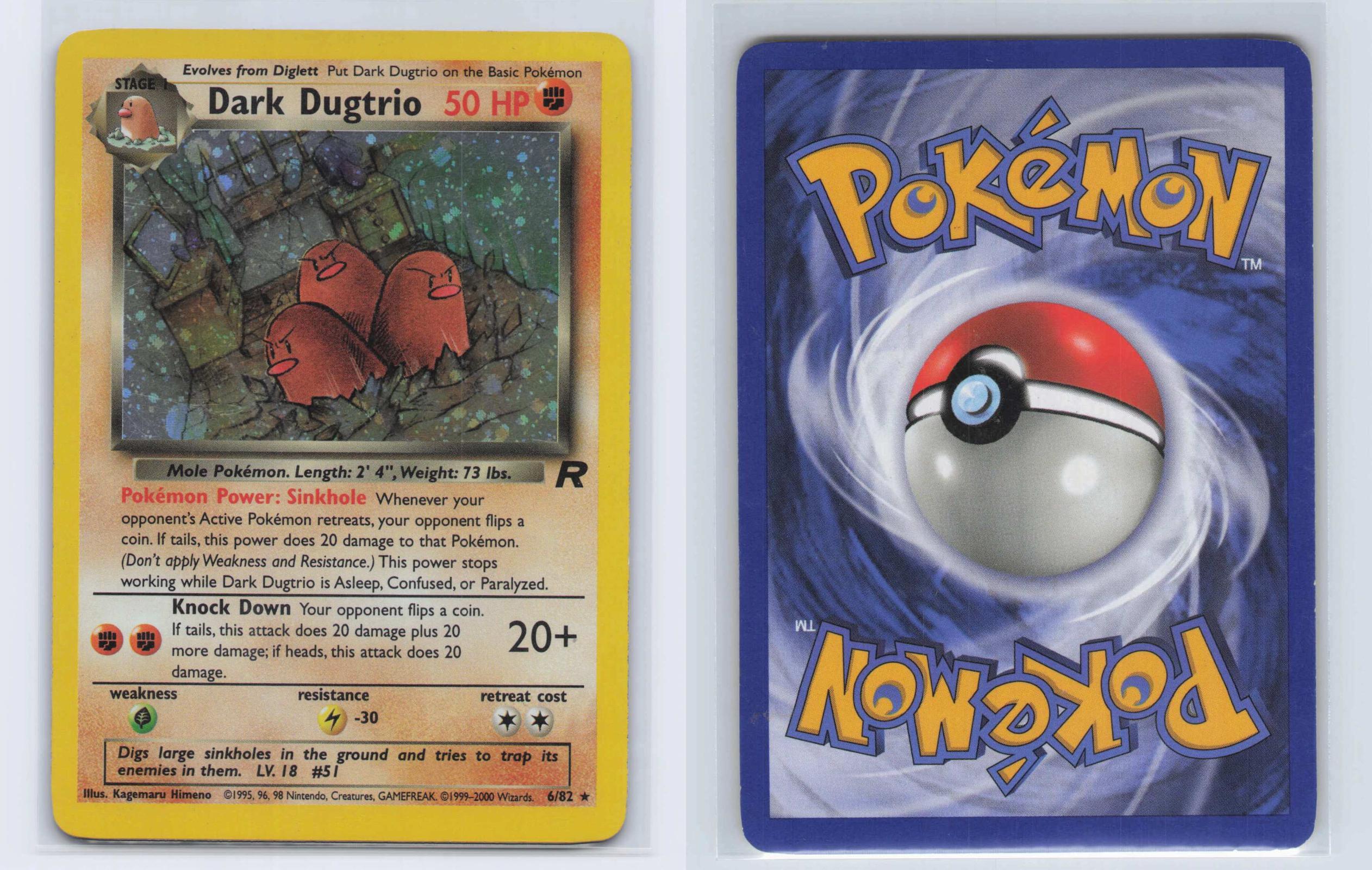 (#6/82) Dark Dugtrio - Unlimited Holo [Team Rocket]