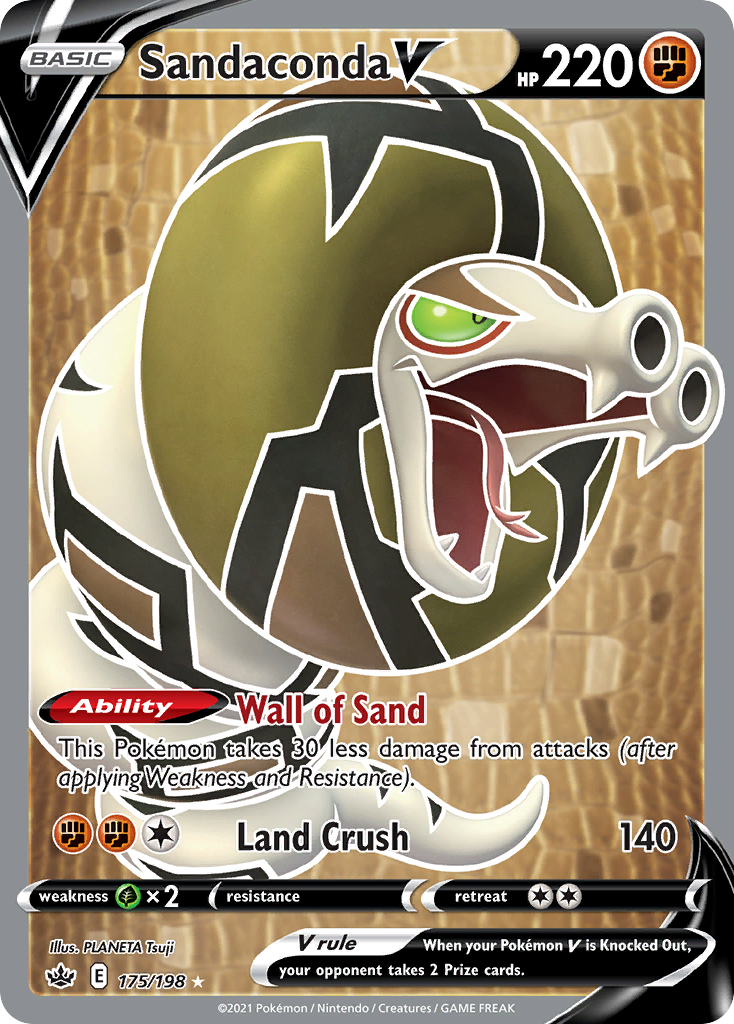 (#175/198) Sandaconda V - Holo [Chilling Reign]