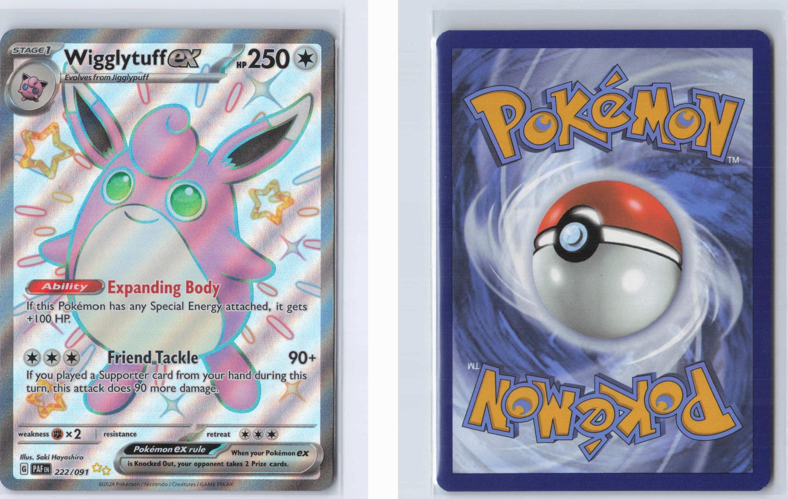 (#222/091) Wigglytuff ex - Holo [Paldean Fates]