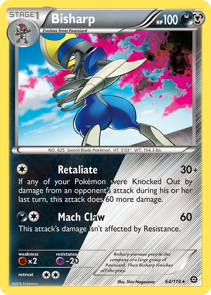 (#64/114) Bisharp - Holo [Steam Siege]