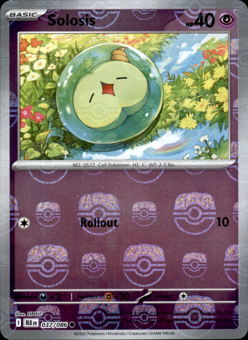 (#037/086) Solosis (Master Ball Pattern) [SV: Black Bolt]