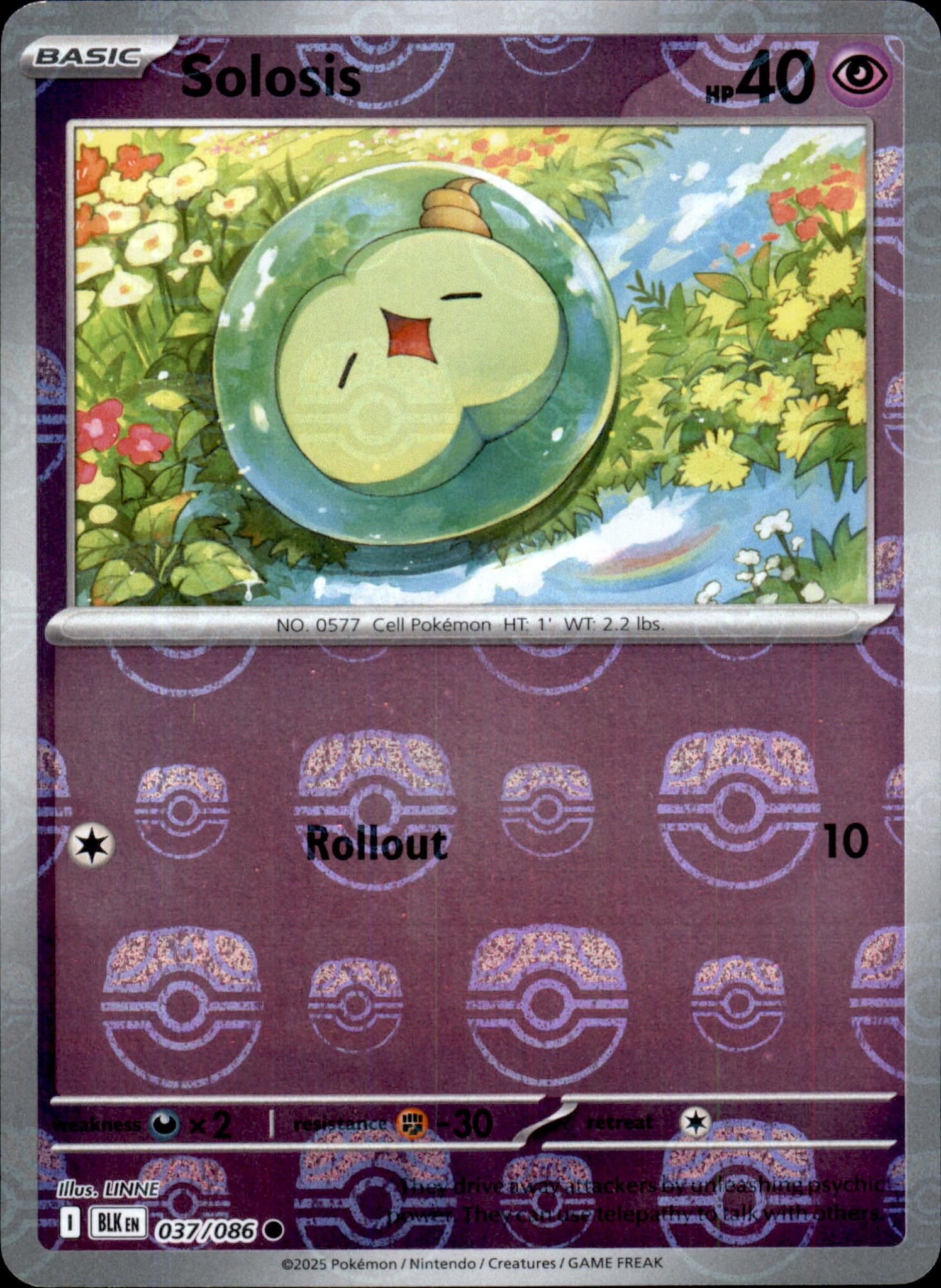 (#037/086) Solosis (Master Ball Pattern) [SV: Black Bolt]