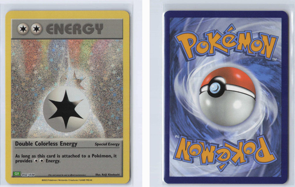 (#032/034) Double Colorless Energy (CLV) - Holo [Trading Card Game Classic]