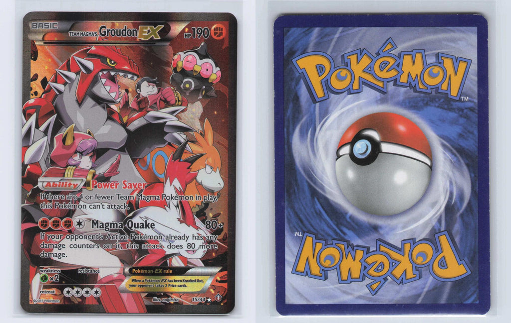 (#15/34) Team Magma's Groudon EX - Holo [Double Crisis]