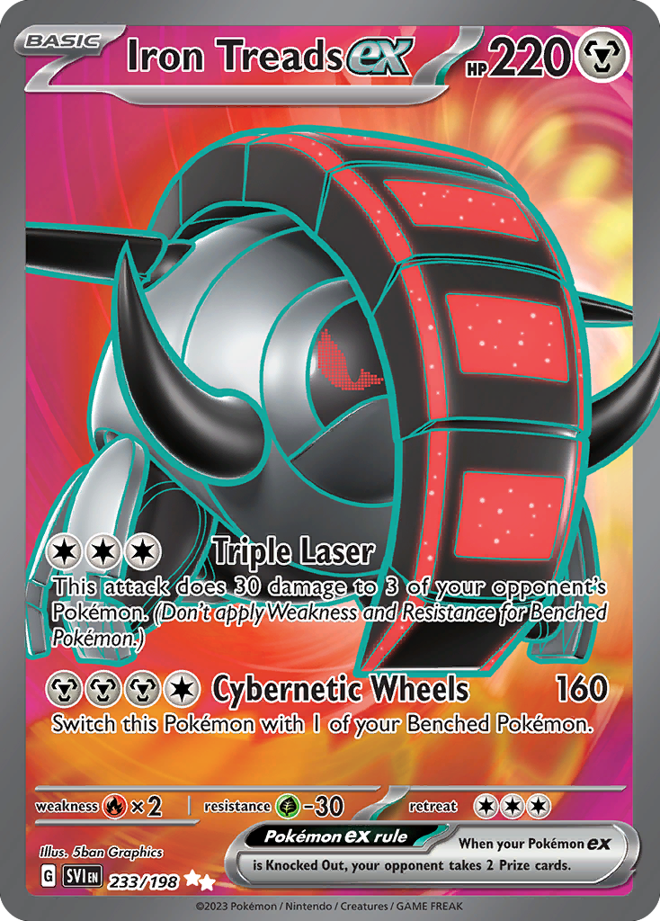 (#233/198) Iron Treads ex - Holo [Scarlet & Violet]