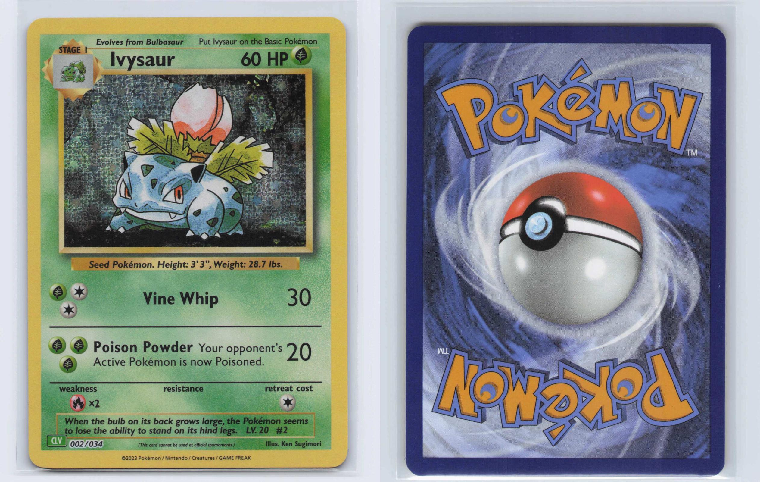 (#002/034) Ivysaur - Holo [Trading Card Game Classic]
