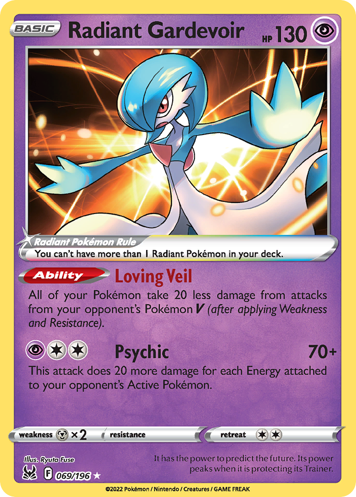 (#069/196) Radiant Gardevoir - Holo [Lost Origin]