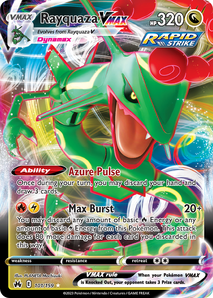 (#101/159) Rayquaza VMAX - Holo [Crown Zenith]