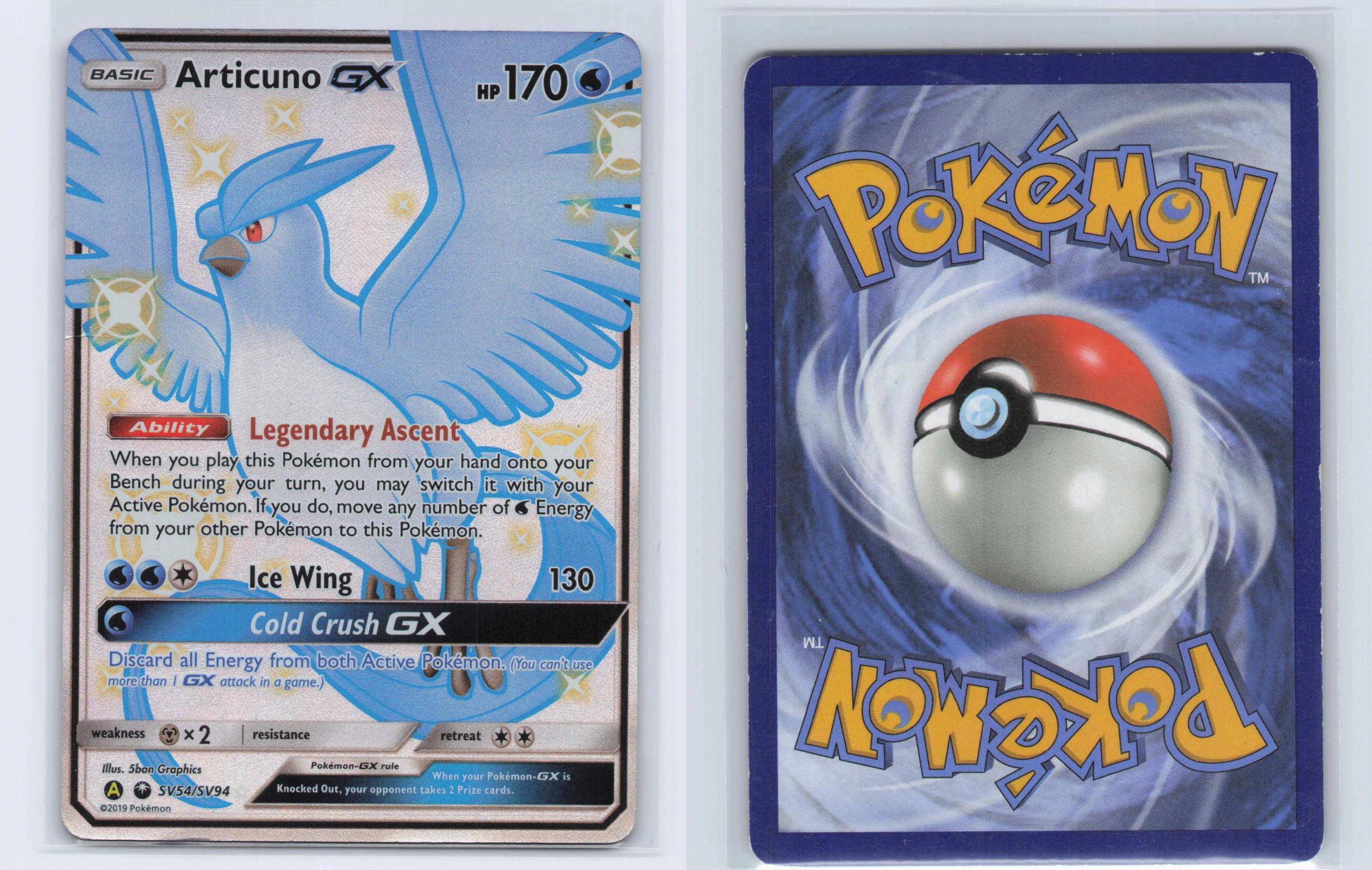 (#SV54/SV94) Articuno GX - Holo [Hidden Fates Shiny Vault]