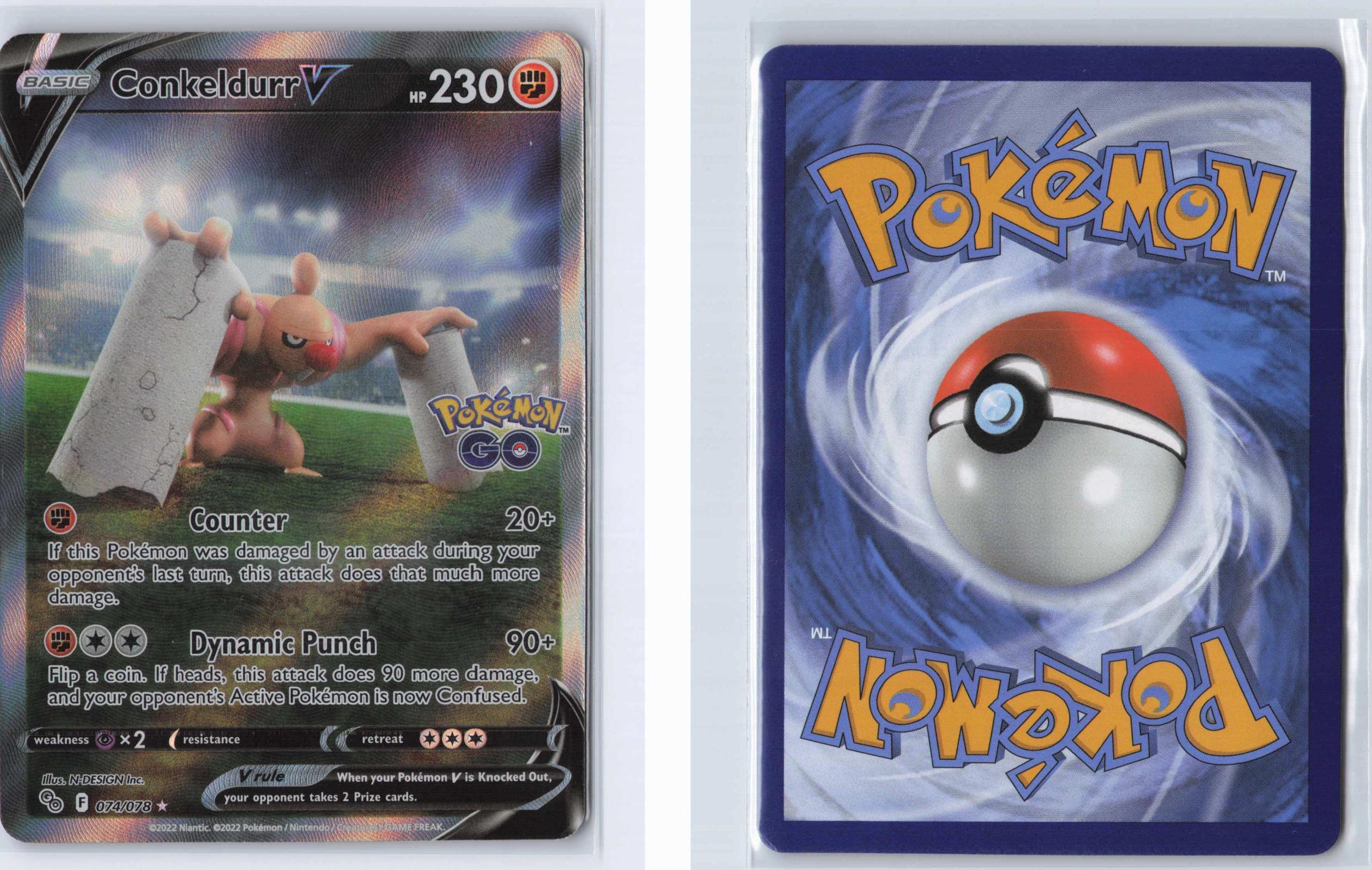 (#074/078) Conkeldurr V - Holo [Pokemon GO]