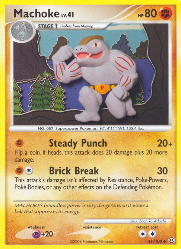 (#41/100) Machoke - Reverse Holo [Stormfront]