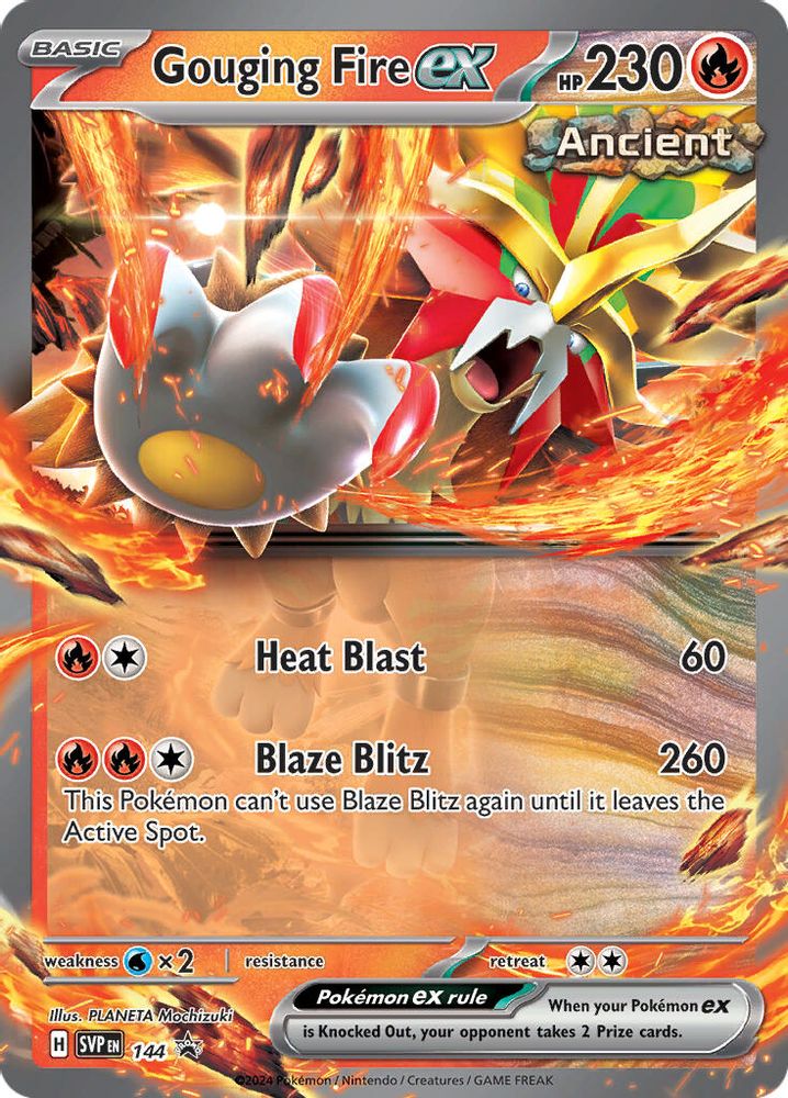 (#144) Gouging Fire ex - Holo [Scarlet & Violet Promo]