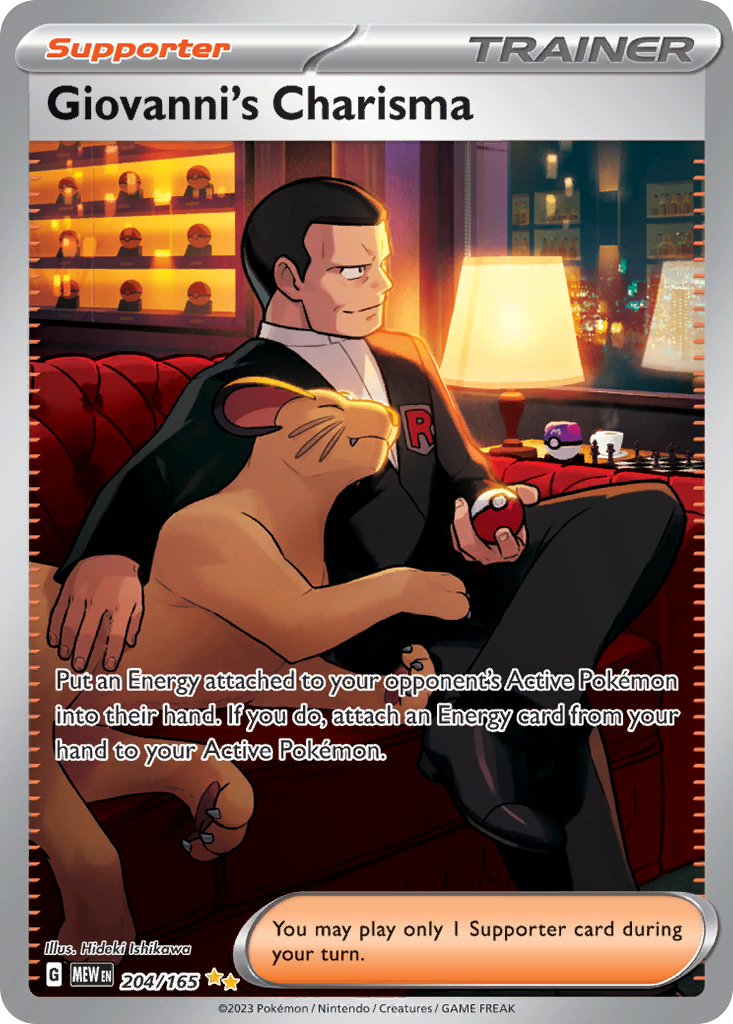 (#204/165) Giovanni's Charisma - Holo [151]