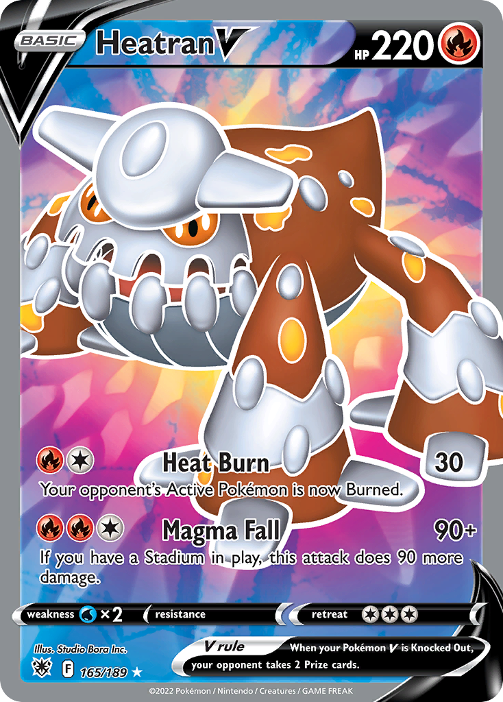 (#165/189) Heatran V - Holo [Astral Radiance]