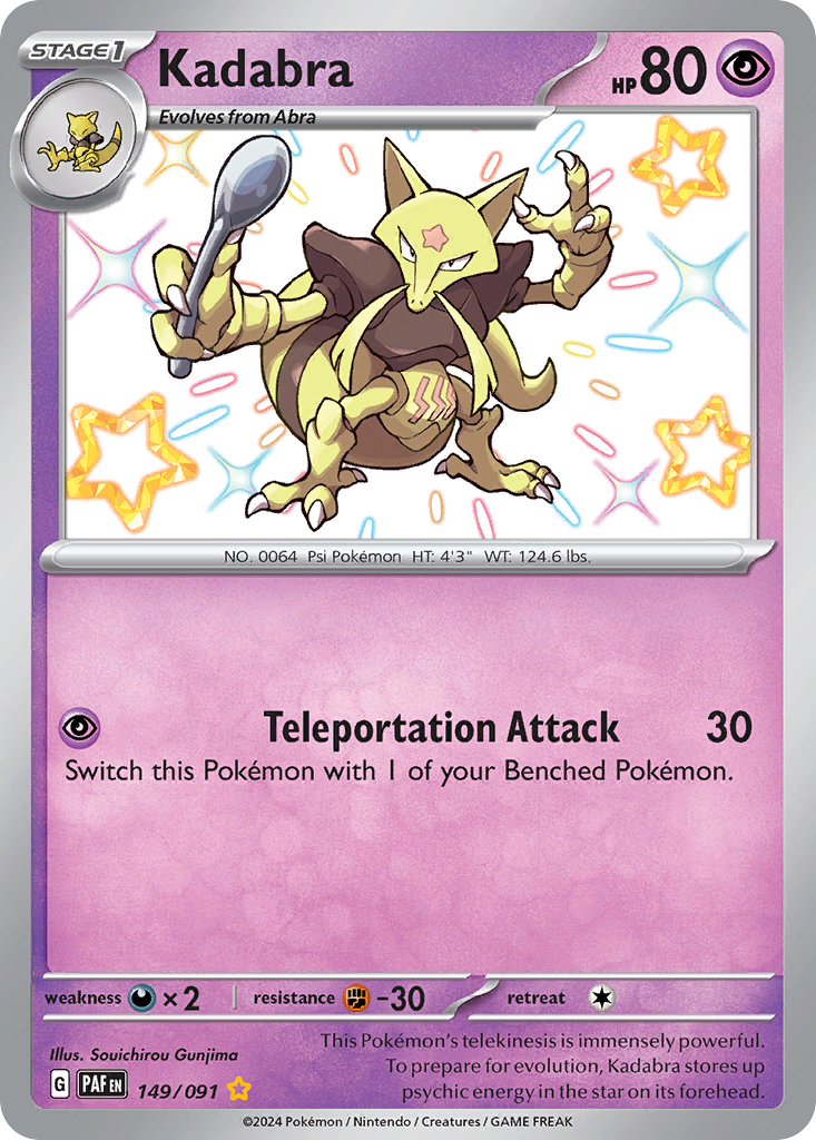 (#149/091) Kadabra - Holo [Paldean Fates]