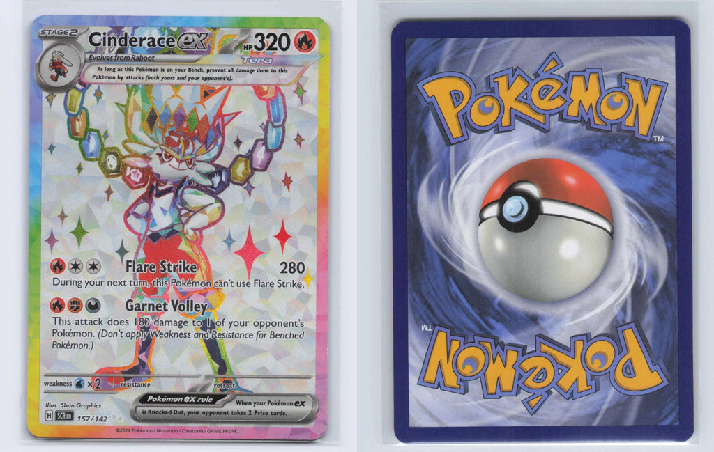 (#157/142) Cinderace ex - Holo [Stellar Crown]