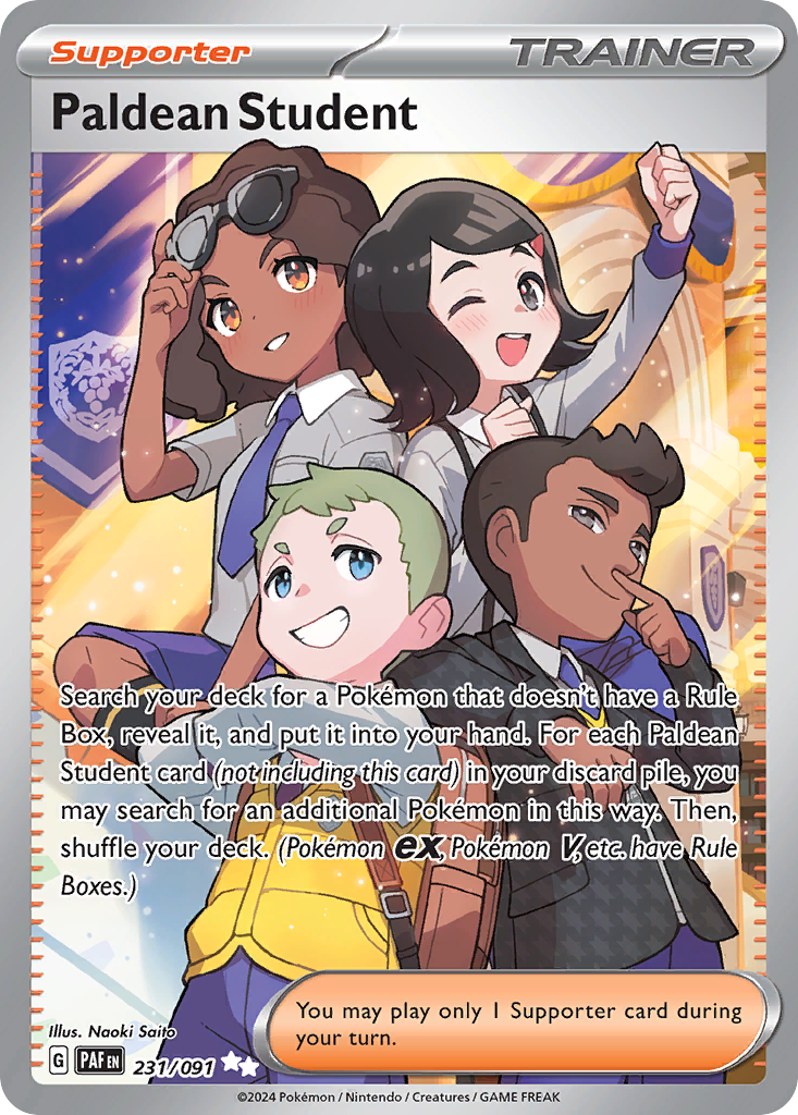 (#231/091) Paldean Student - Holo [Paldean Fates]