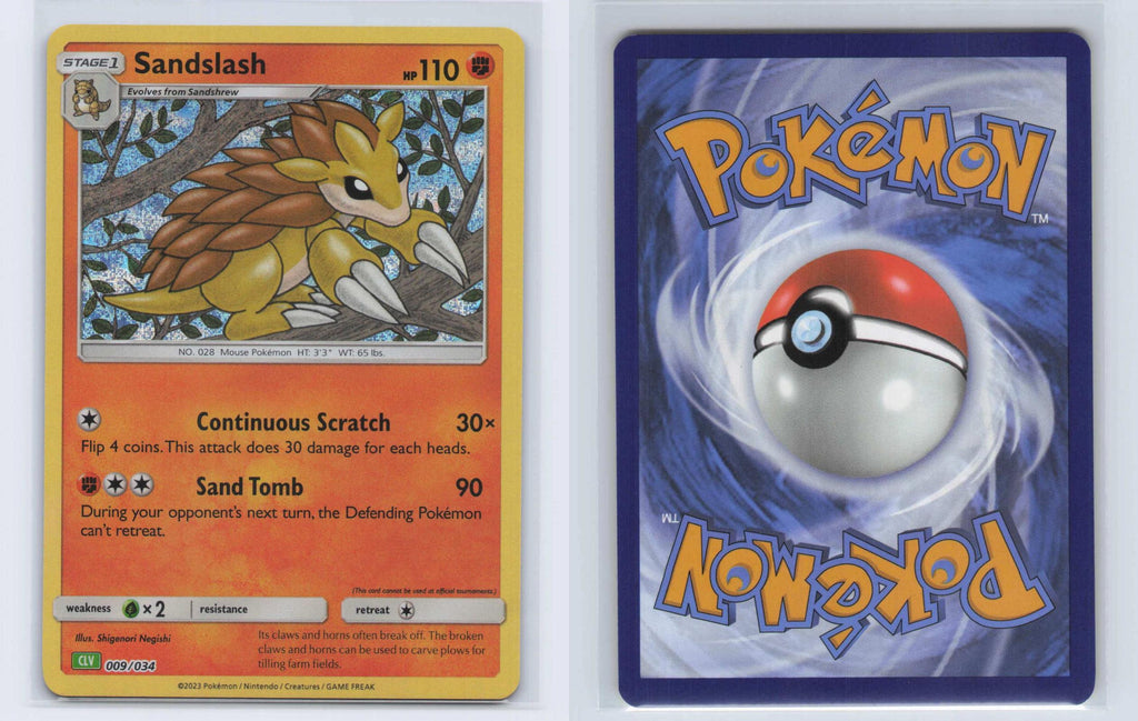 (#009/034) Sandslash - Holo [Trading Card Game Classic]