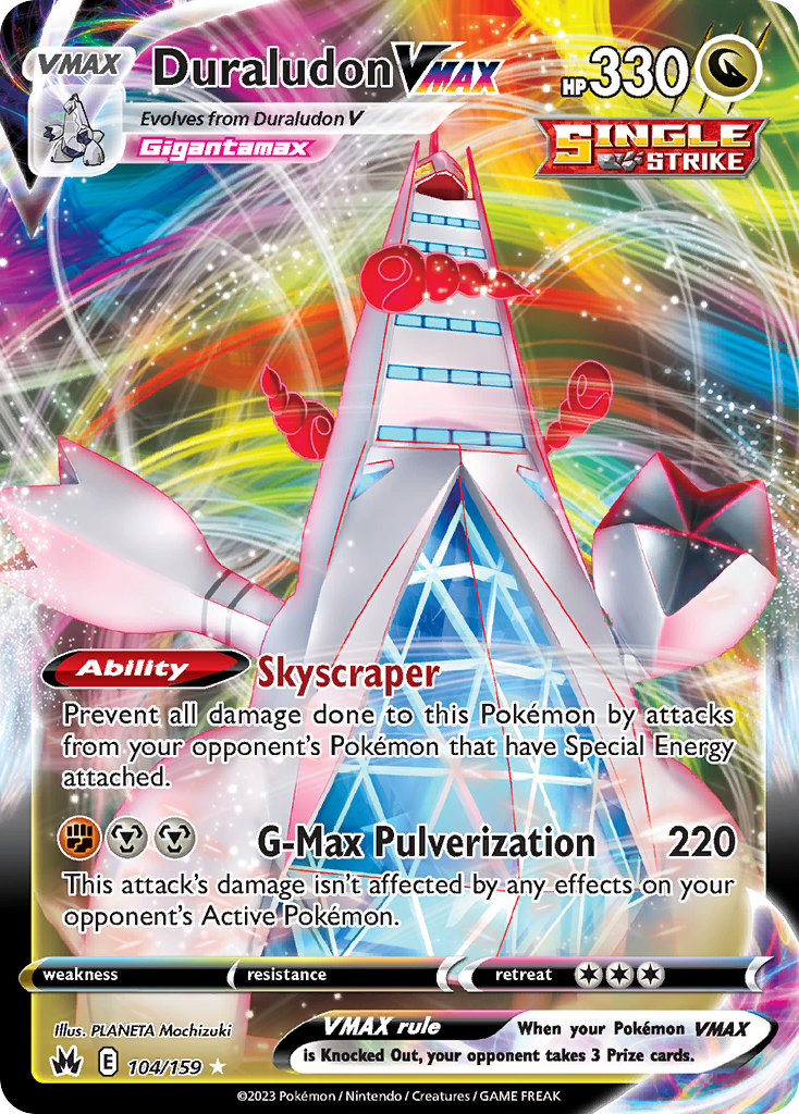(#104/159) Duraludon VMAX - Holo [Crown Zenith]