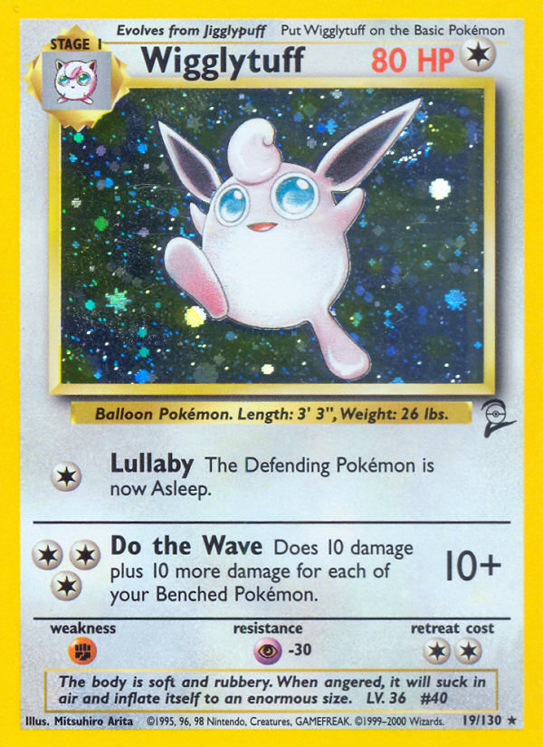 (#19/130) Wigglytuff - Holo [Base Set 2]