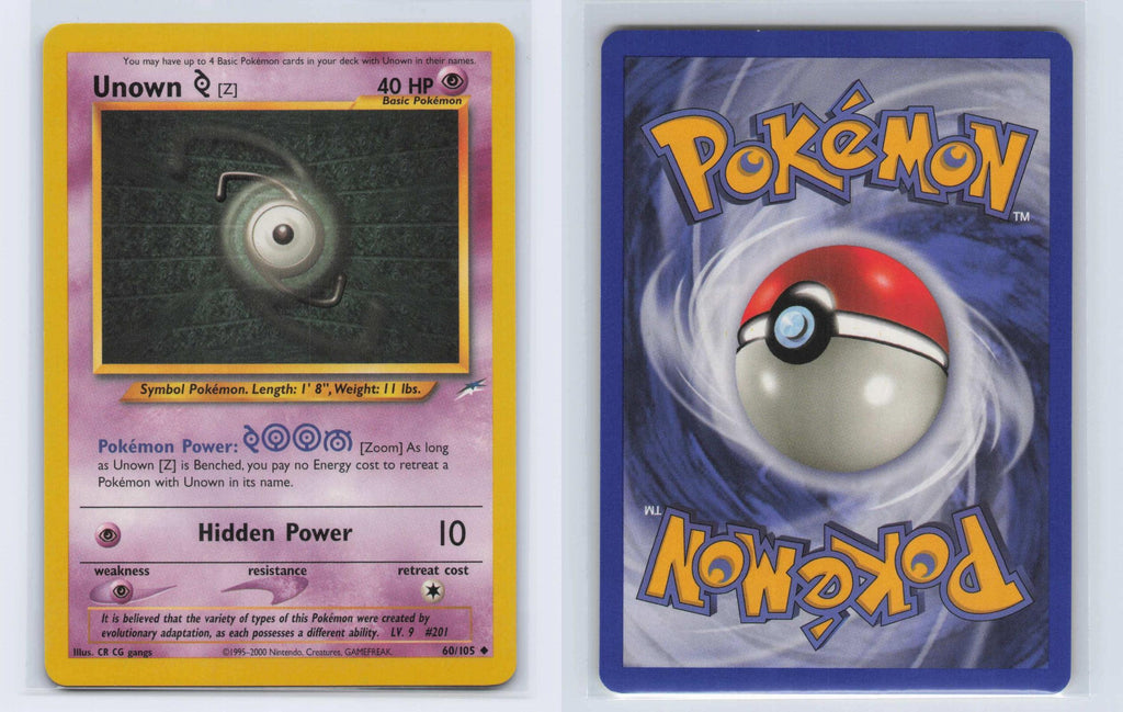 (#60/105) Unown [Z] - Unlimited [Neo Destiny]