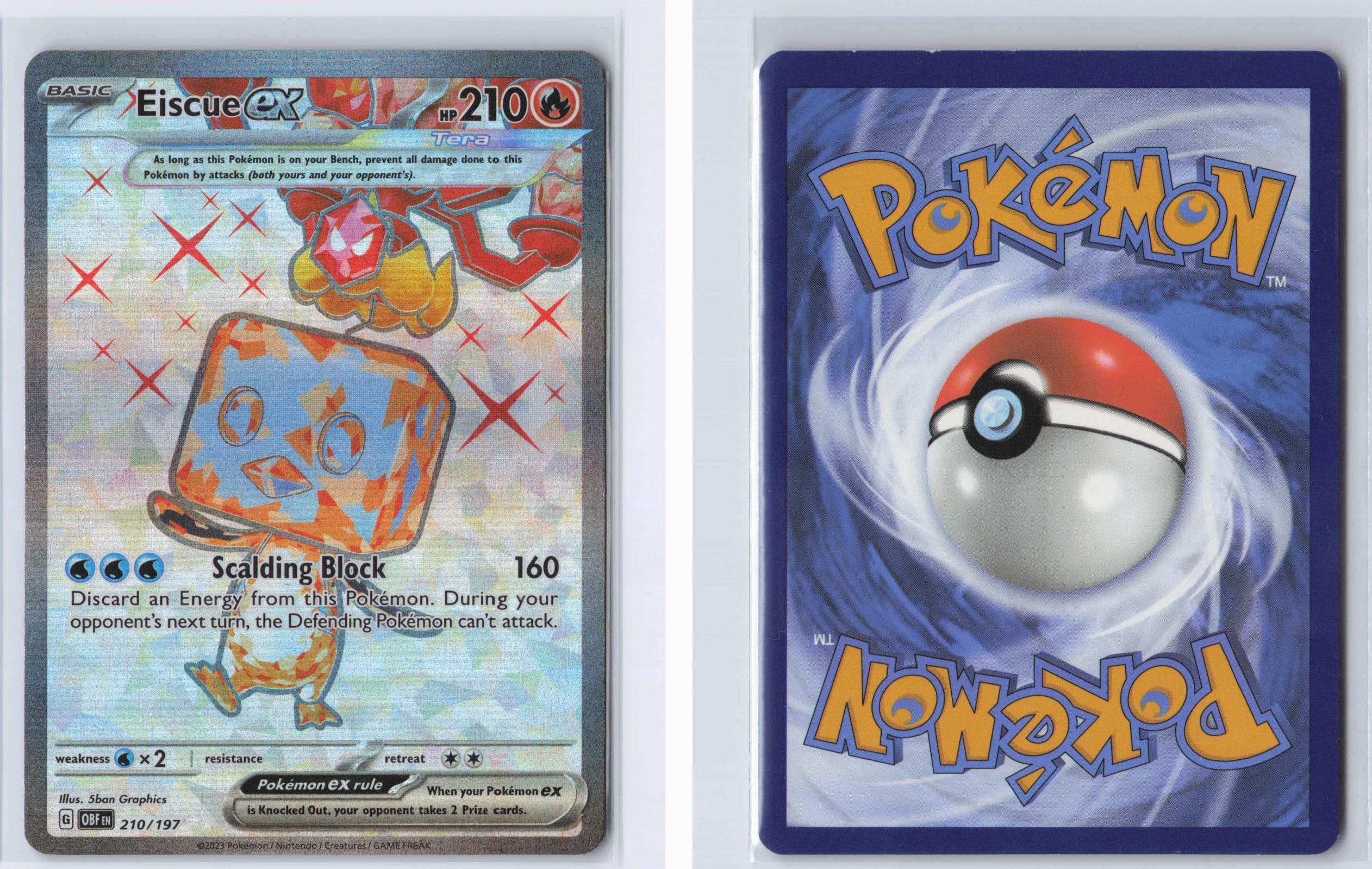 (#210/197) Eiscue ex - Holo [Obsidian Flames]