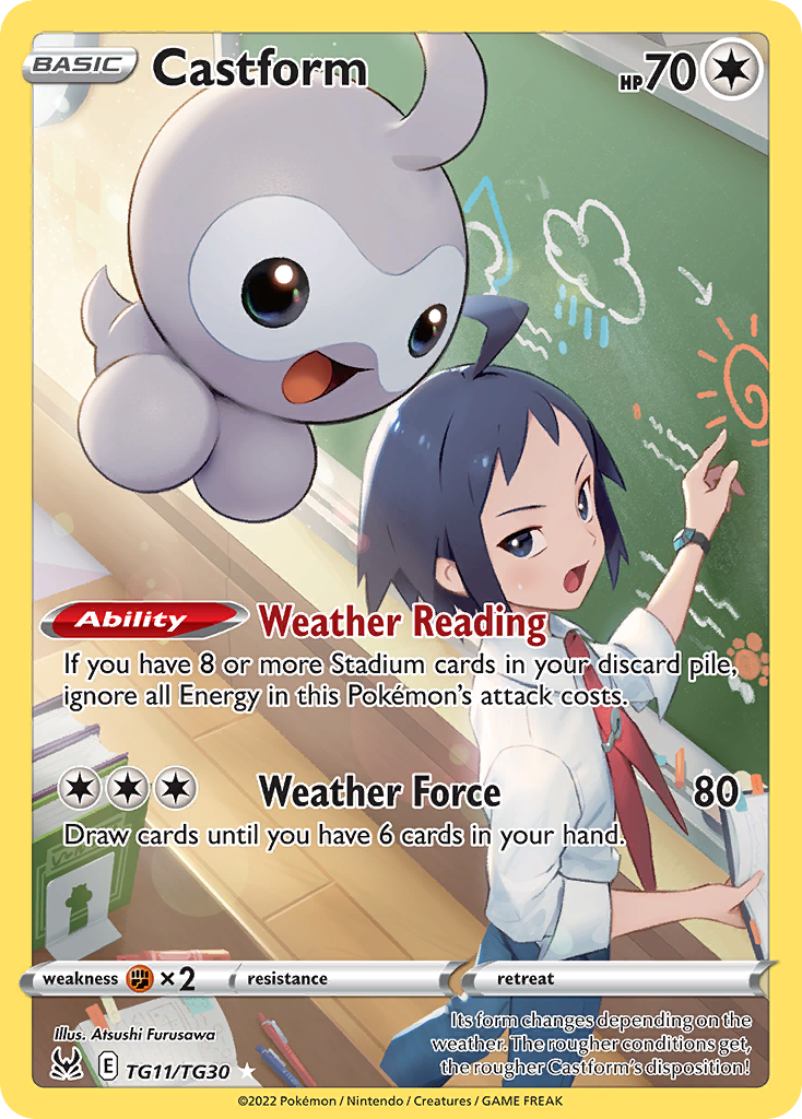 (#TG11/TG30) Castform - Holo [Lost Origin Trainer Gallery]