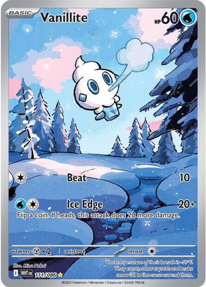 (#111/086) Vanillite - Holo [White Flare]