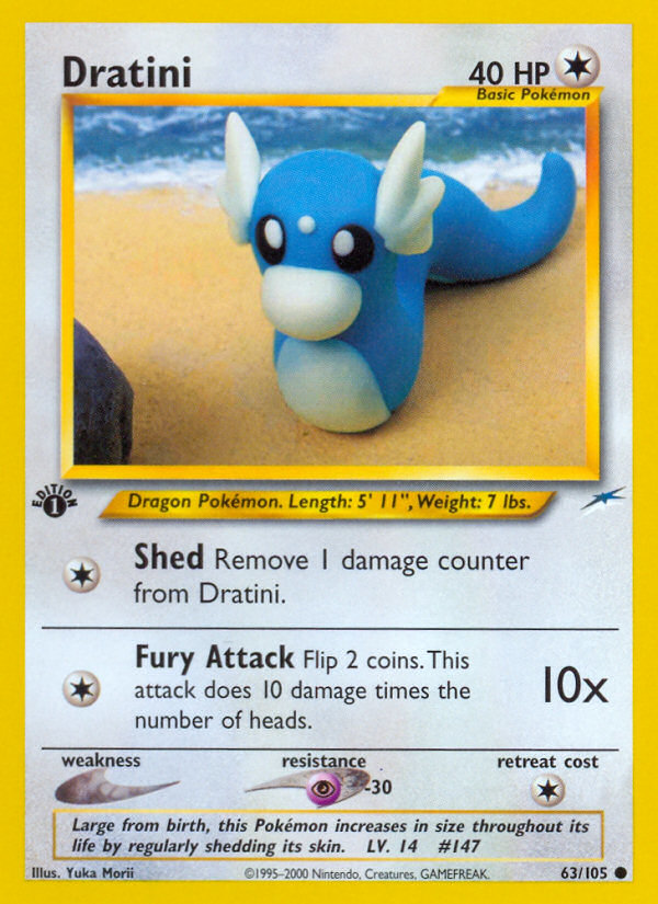 (#63/105) Dratini - Unlimited [Neo Destiny]
