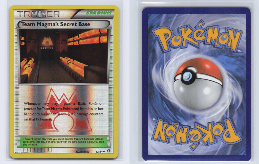 (#32/34) Team Magma's Secret Base - Reverse Holo [Double Crisis]