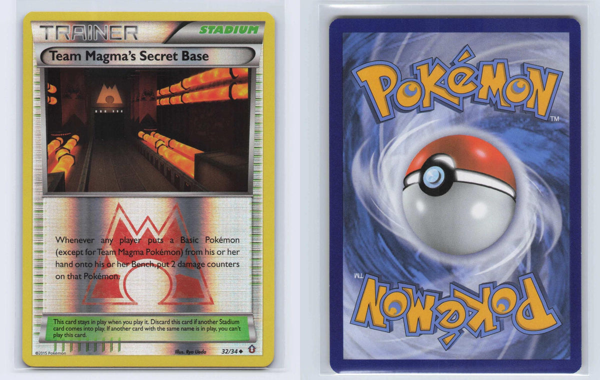 (#32/34) Team Magma's Secret Base - Reverse Holo [Double Crisis]