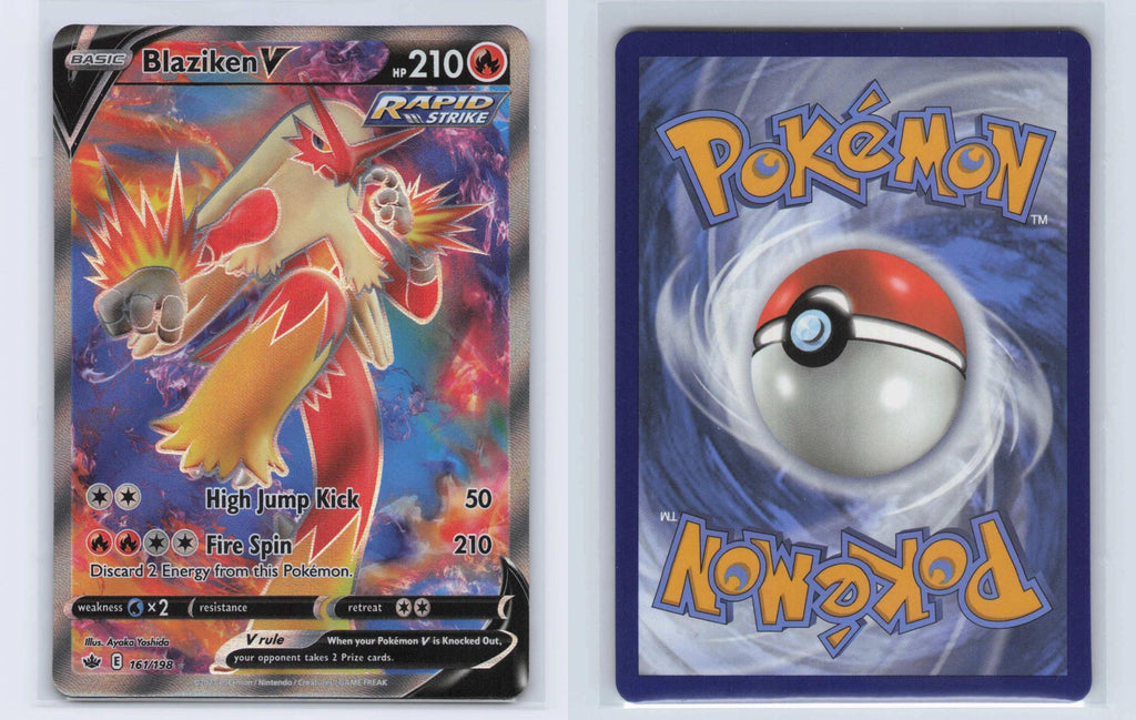(#161/198) Blaziken V - Holo [Chilling Reign]