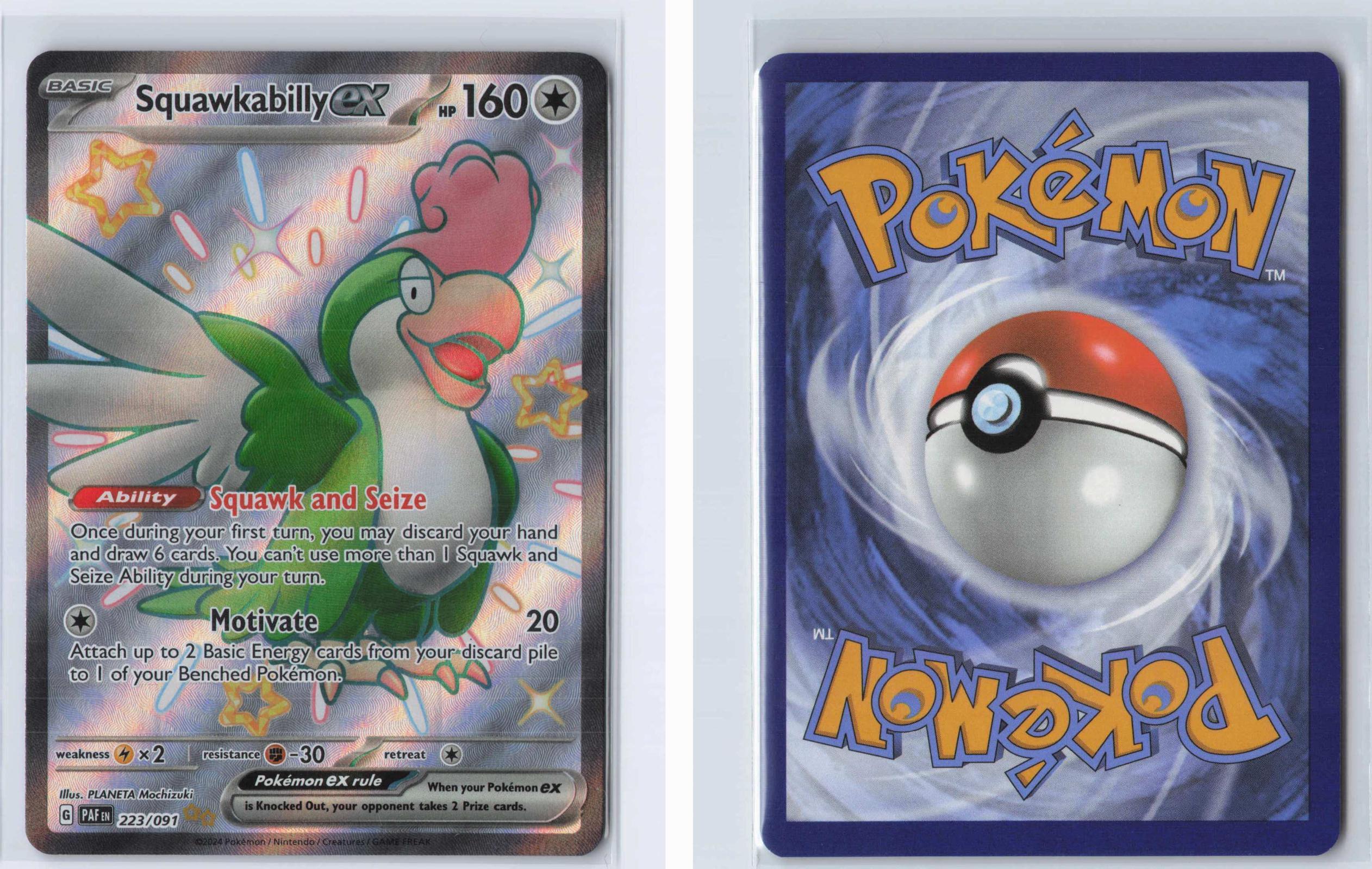 (#223/091) Squawkabilly ex - Holo [Paldean Fates]