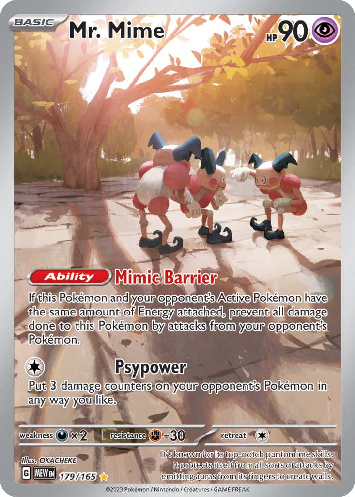 (#179/165) Mr. Mime - Holo [151]